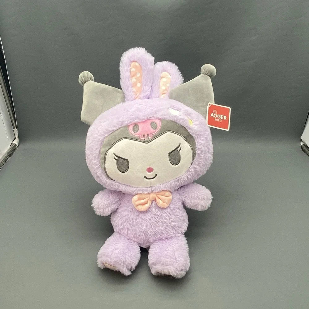 Sanrio Kuromi Aoger Purple Bunny Easter‎ Costume Plush 14